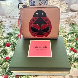 BRAND NWT Kate Spade Pink Ladybug Wallet
